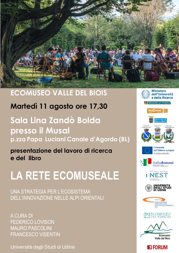 thumbnail of Locandina presentazione libro la rete ecomuseale